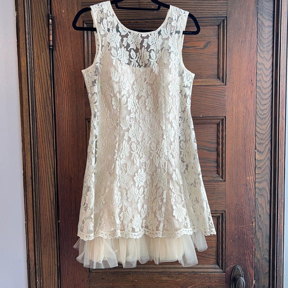 Betsy & Adam- Gold Dress